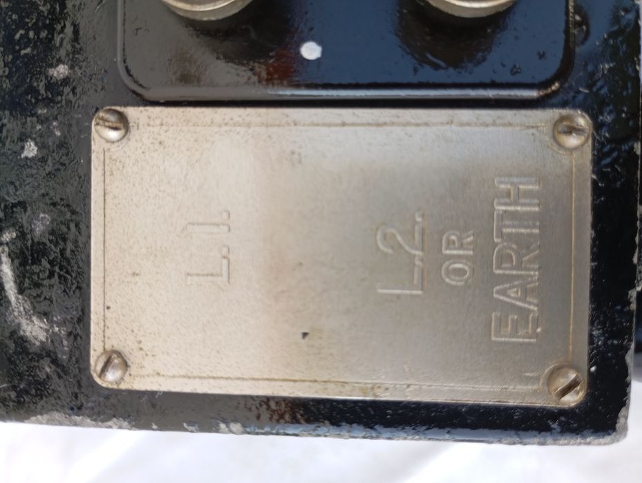 Telefone Militar muito antigo Inglês de manivela