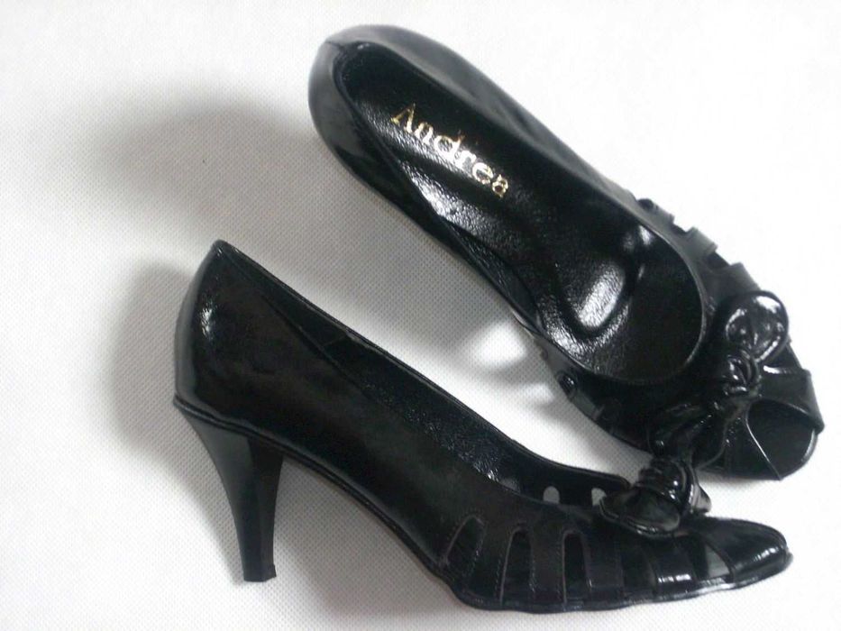 NOWE Buty Skórzane SKÓRA Ażurowe 39 vintage