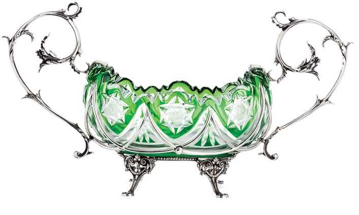 Centro de mesa em cristal de Murano