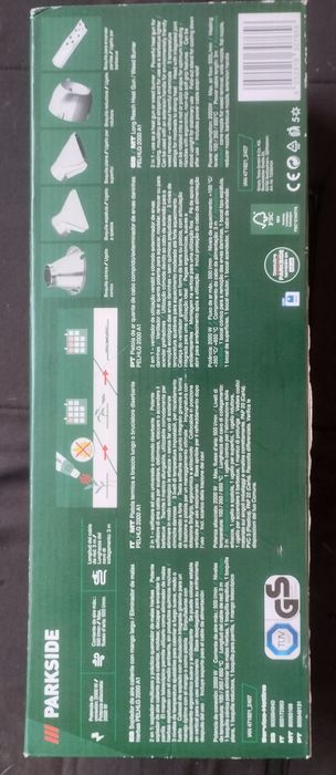 Pistola de ar quente/exterminador de ervas daninhas Parkside