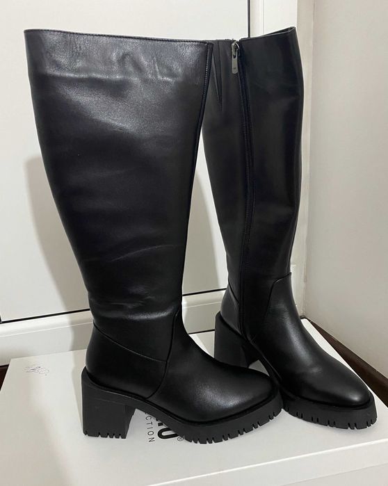 Зимові шкіряні чоботи, зимние кожаные сапоги, сапожки GUERO, р.37