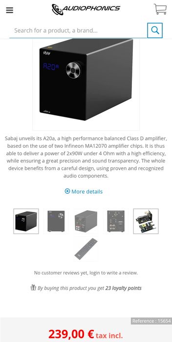 Amplificador Sabaj A20a (venda/troca)