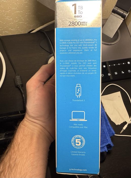 SanDisk Professional 1TB G-DRIVE PRO SSD Thunderbolt 3 External SSD