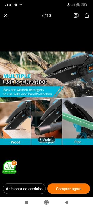 Mini Motosserra portátil