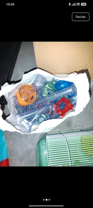 Gaiola hamster e acessórios