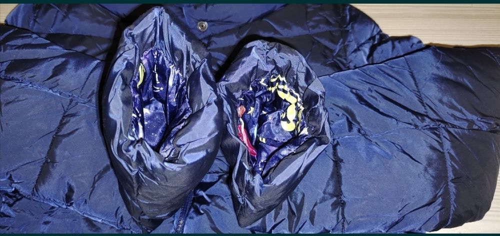 Демисезонная теплая куртка Benetton на синтепоне на  11-12 лет