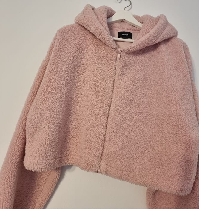 Bluza kurtka damska różowa z kapturem miś rozmiar S House