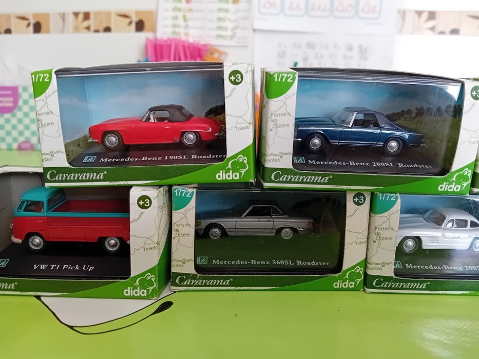 Carros antigos em miniatura