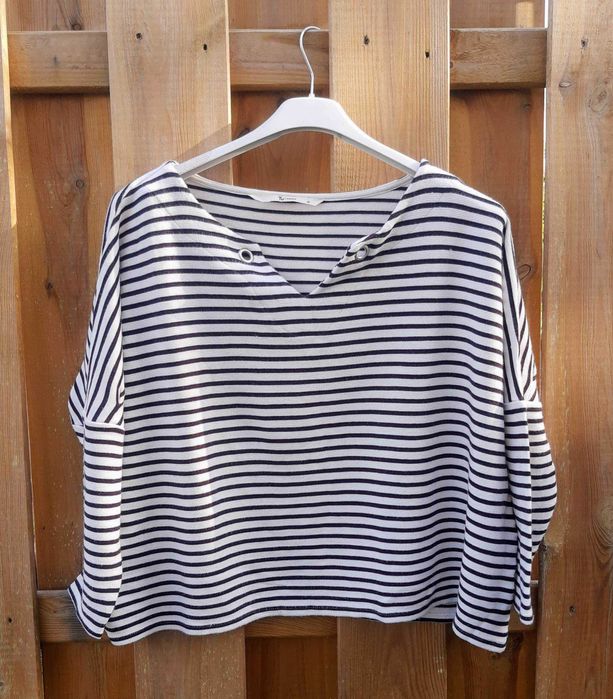 Bluzka oversize w paski prążki pasiasty wzór