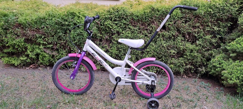 Rower dziecięcy 16" FXC - prowadnik, kółka boczne