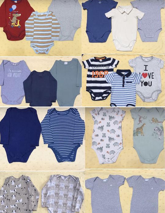 Бодіки на хлопчика 62, 68, 74, 80, 86, 92, 98, 104.