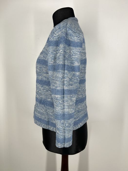 Sweter damski niebueski Olsen welna merino
