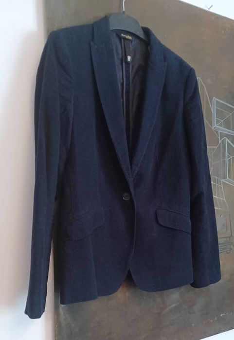 Marynarka Massimo Dutti granatowa