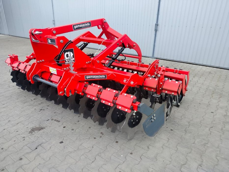 Zestaw uprawowo siewny, Brona talerzowa 3m Gamatechnik hydropak T230,