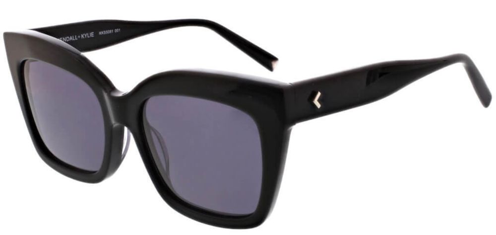 Okulary przeciwsloneczne Kendall+Kylie duze czarne 2024 GG oversize