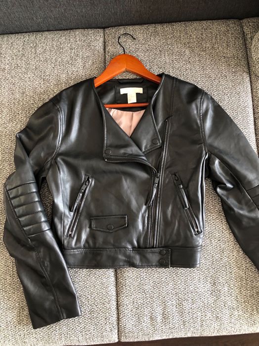 Куртка экокожа, бренд hm