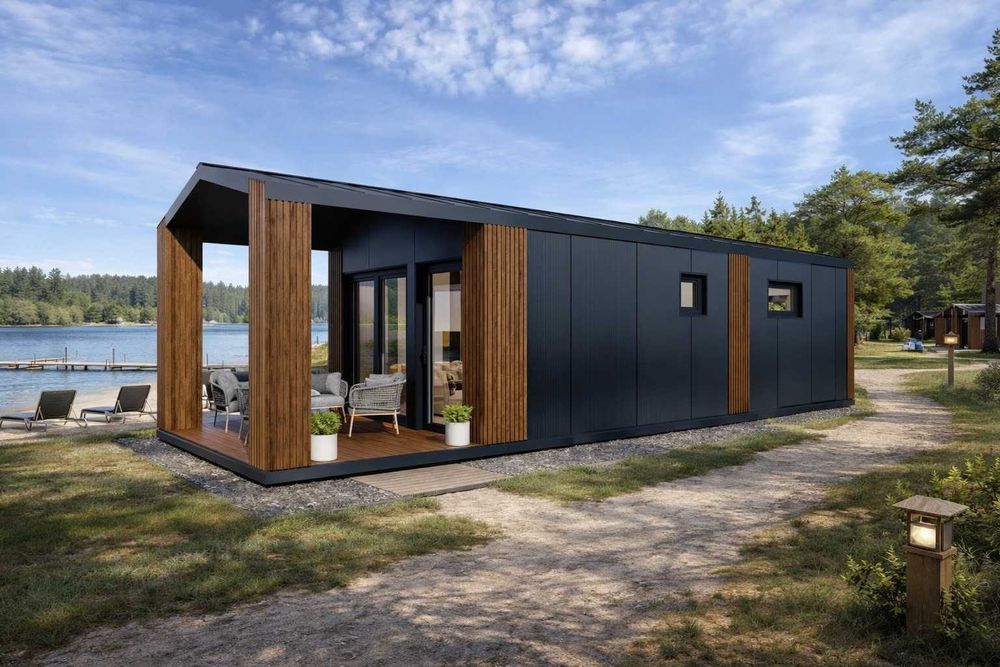 Kontener Mieszkalny Całoroczny Pawilon Letniskowy Domek OD RĘKI 12x3,8