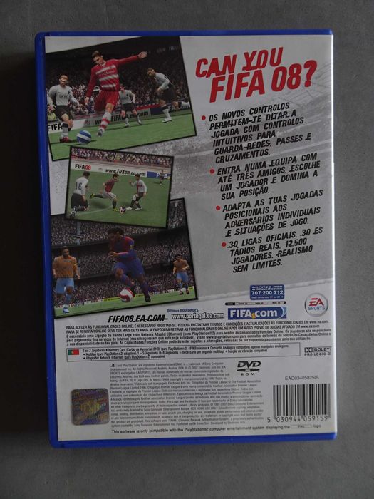 Jogo para Playstation 2 - PS2 FIFA 2008 FIFA 08