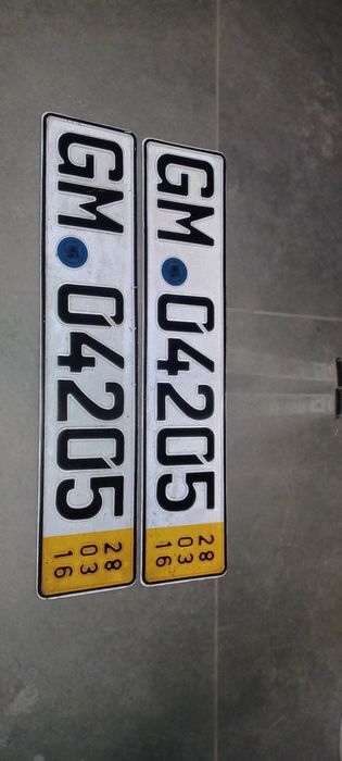 Tablice rejestracyjne  kolekcjonerskie