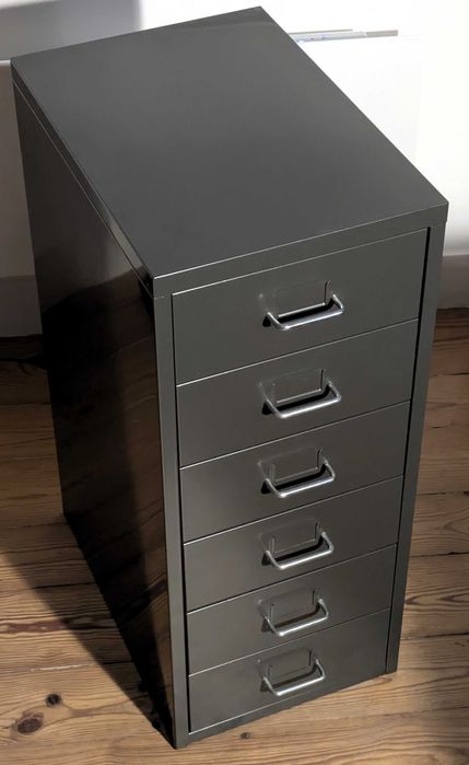 IKEA HELMER Bloco de gavetas (Cinzento escuro) - B