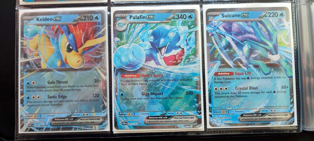 Cartas Pokémon Água — Kyurem VMAX, Lapras ex, Kyogre ex