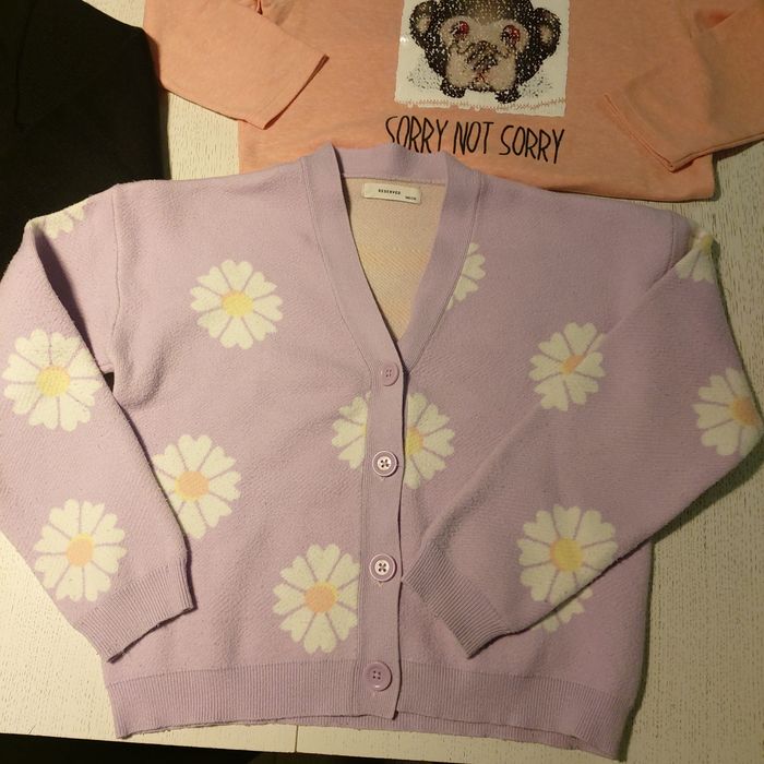 Sweter czarny miś sweter rozm. 140 zestaw