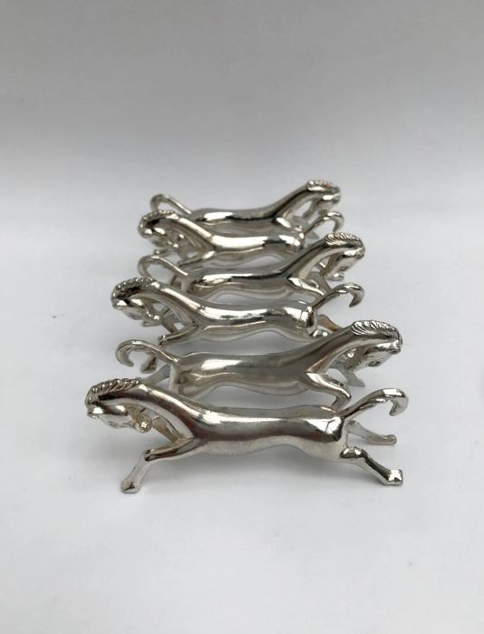 suporte para facas, porta-facas, conjunto de 6 peças de metal banhado