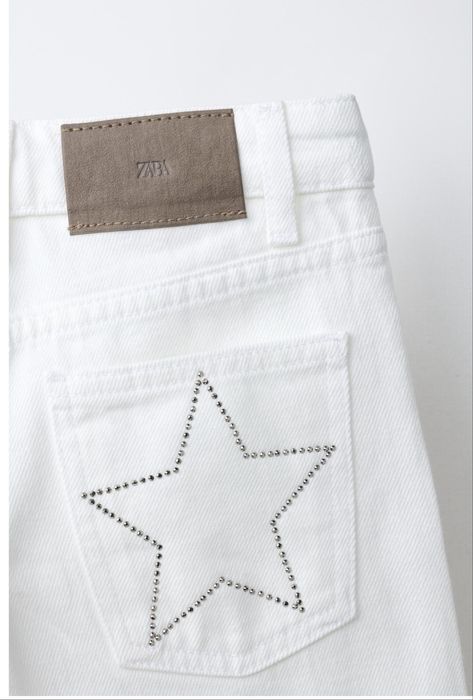 Джинси в камінці із зірками zara