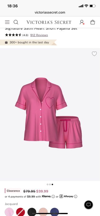 Сатинова піжама Victoria’s Secret розмір XS