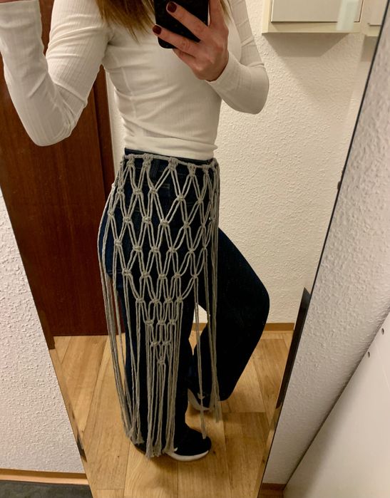 Жіночий пояс-припинда макраме