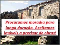 Procura-se moradia independente de longa duração (mínimo 2 anos) num raio de 50 km de Guarda e Sabugal.