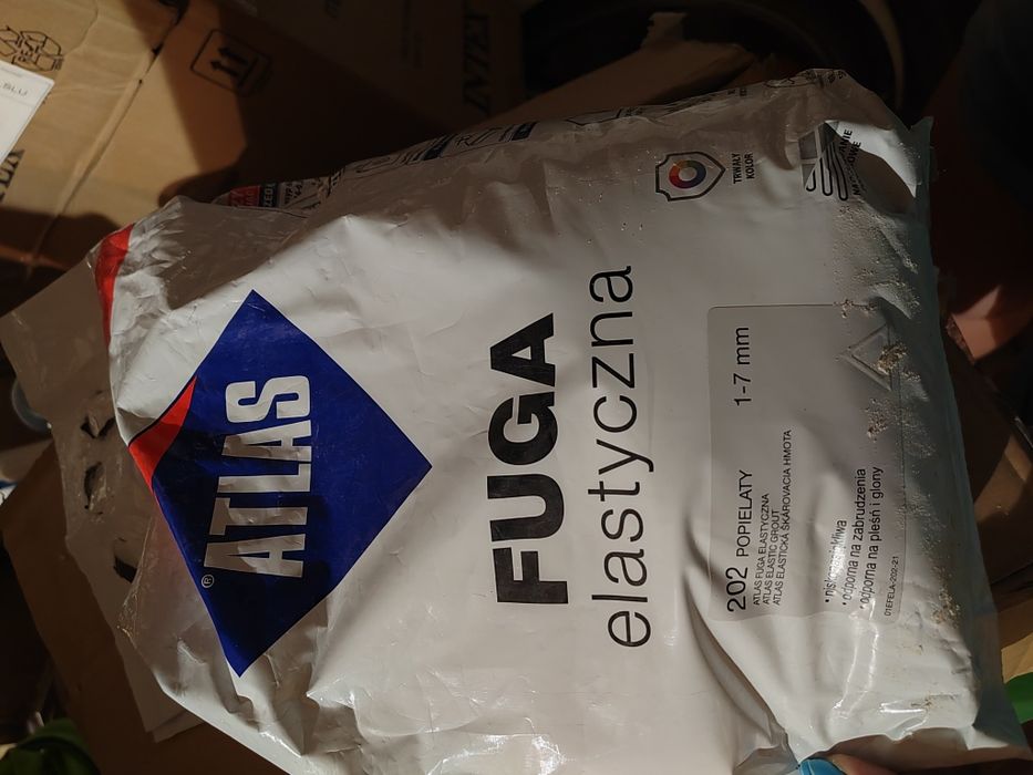 Fuga 5 kg Atlas popielaty po terminie!!!