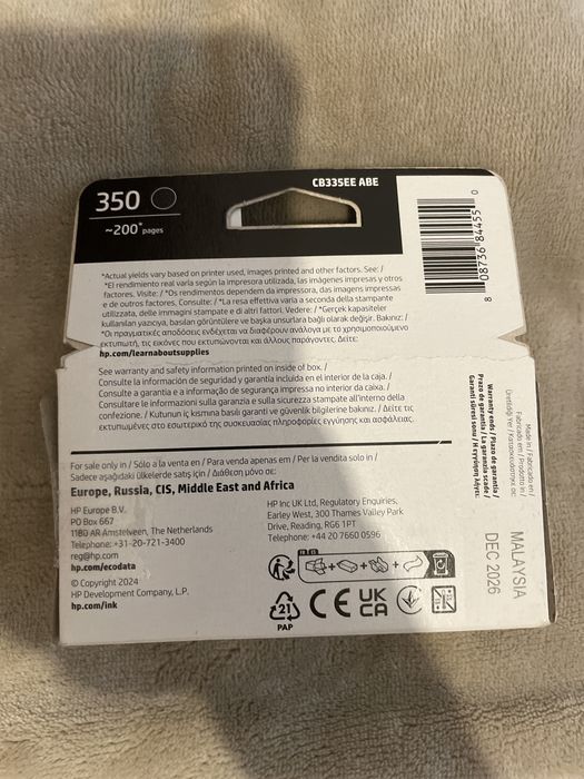 Tonteiro novo HP 350