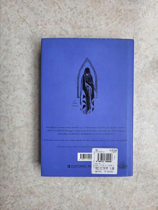 Conjunto Livro Harry Potter e a Pedra Filosofal + Selos de Coleção