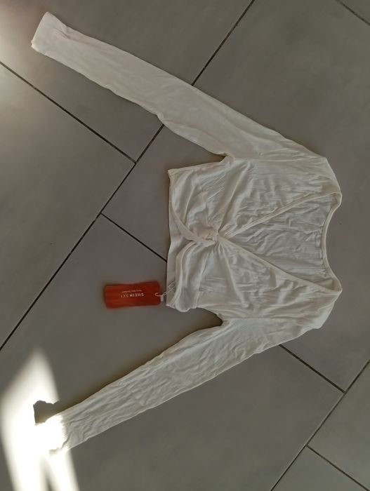 Shein Crop Top roz S bluzka prążek