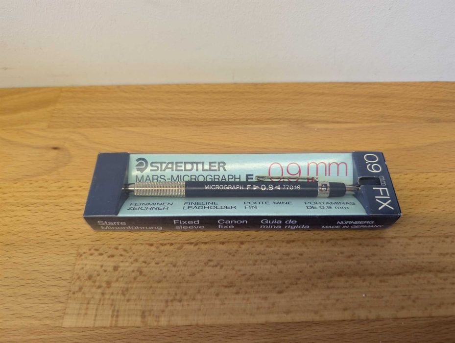 Staedtler Mars Micrograph F 77019 0,9 mm – NOS, fabrycznie zapakowany (lata 80.)