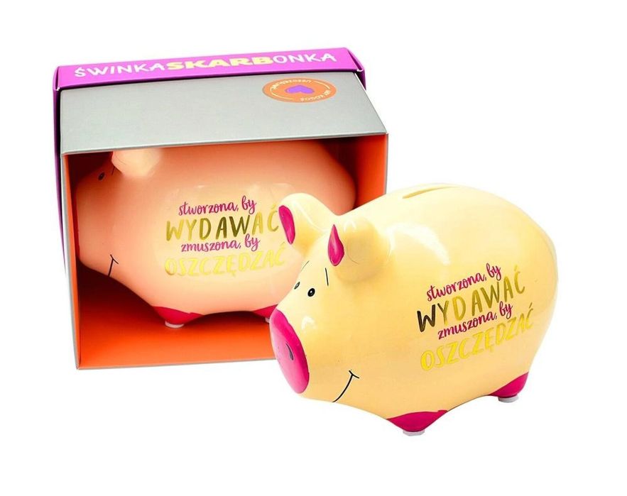 Skarbonka mała świnka Stworzona, by wydawać oprawa: karton