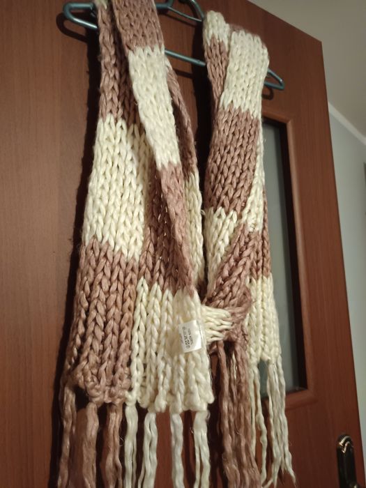 Akrylowy ciepły szal damski
