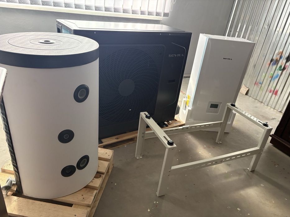 Тепловий насос Serva Onyx Split 14kW + буфер 80л + підставка