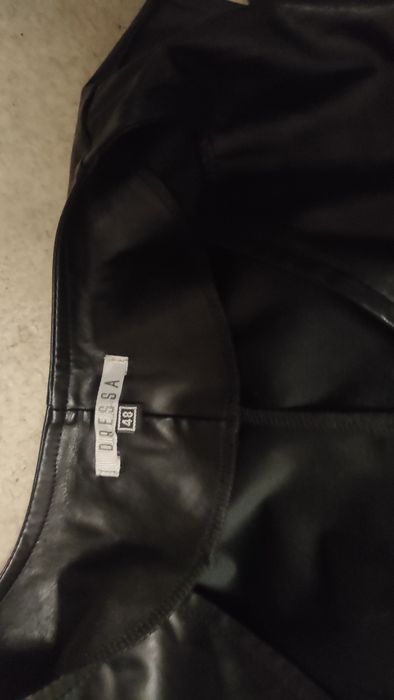 Сарафан шкірзаміннник чорний розмір Л, ХЛ 48-50 дресса