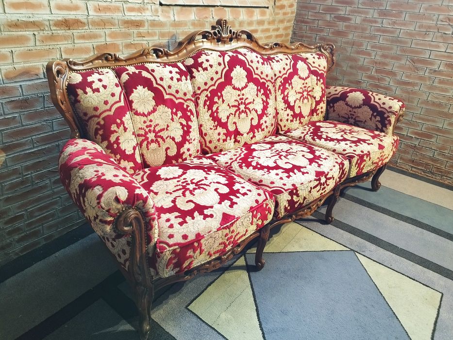piękna sofa Barok 3 osobowa Antyk Vintage