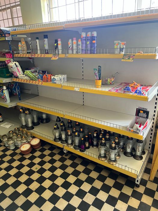 Regał sklepowy 200cm długości 55 głębokości  170 wys 400 zł