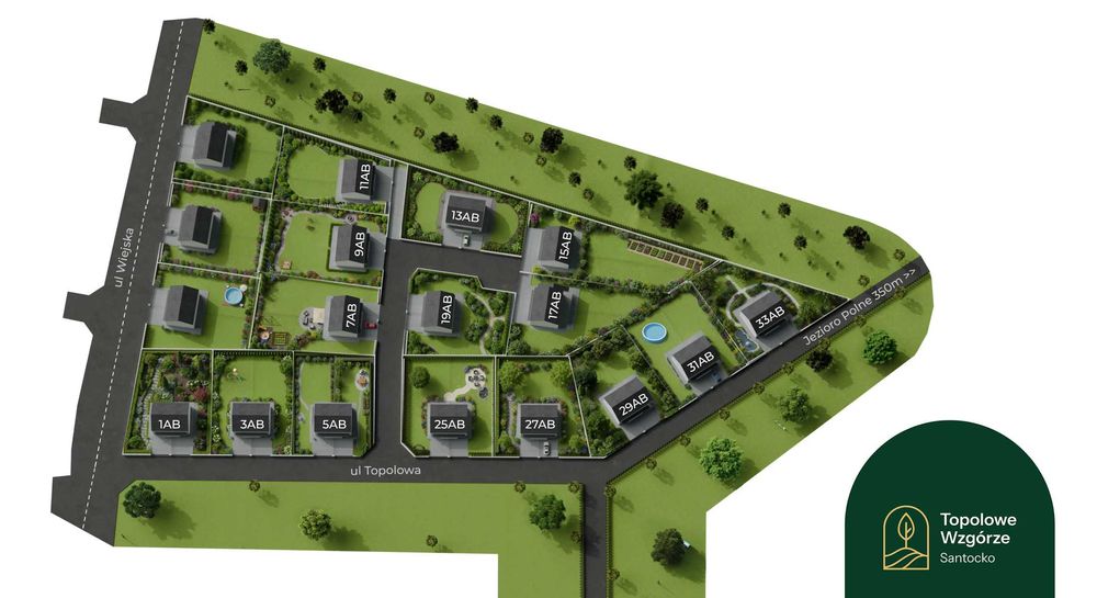 NAJWYŻSZY STANDARD deweloperski, Santocko ul. Topolowa