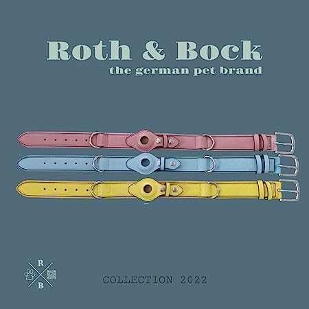 Obroża z kieszenią na GPS niebieska rozmiar M