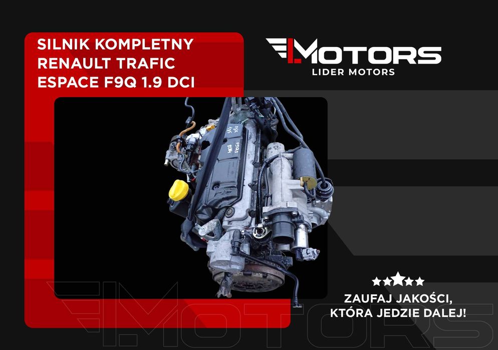 Silnik Kompletny Renault TRAFIC ESPACE F9Q 1.9 DCI