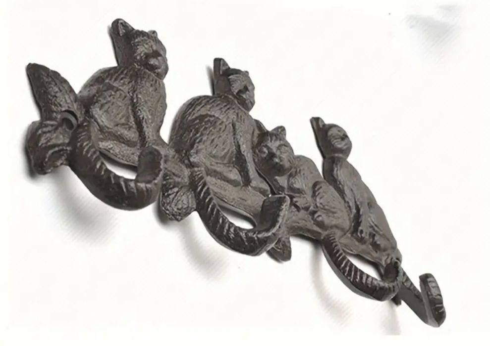 Cabide em Ferro Gatos