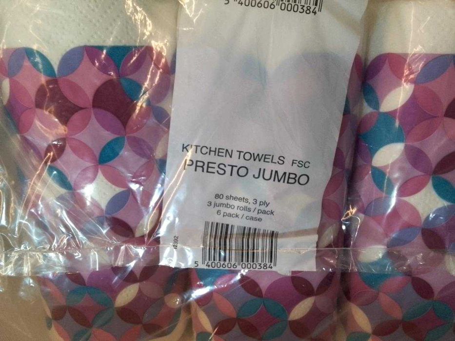 Ręczniki Papierowe Presto 3 Warstwy 80 Sheets Zestaw 18szt