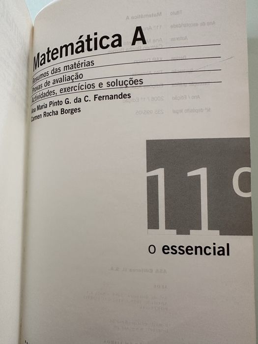 Antigo livro matematica -estado novo- exercicios testes