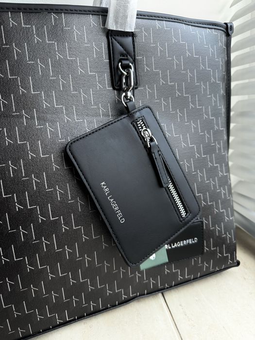 Сумка шопер Karl Lagerfeld Монограмна Карл Лагерфельд