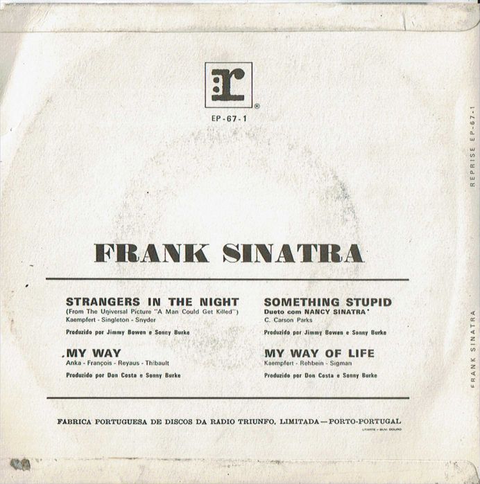 Frank Sinatra – O Melhor De Sinatra 1971- 45 rpm -